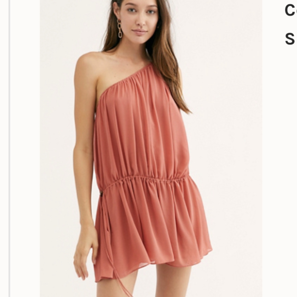 Free People Kaelyn Dress, Coral  Size XS